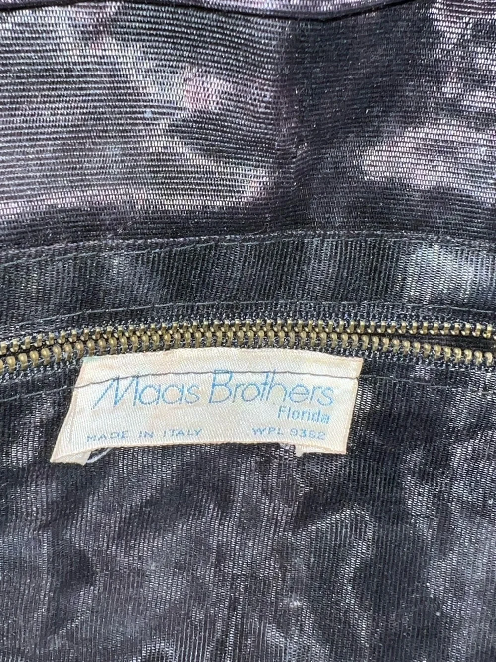 Vintage Maas Brothers Florida Woven Black Clutch Bag Made in Italy Boho - Picture 8 of 14